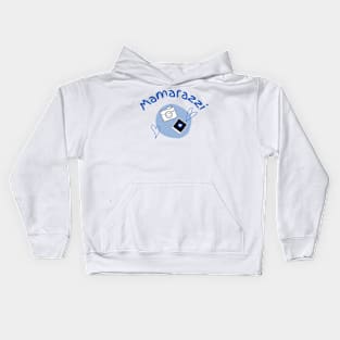 Mamarazzi In blue font Kids Hoodie